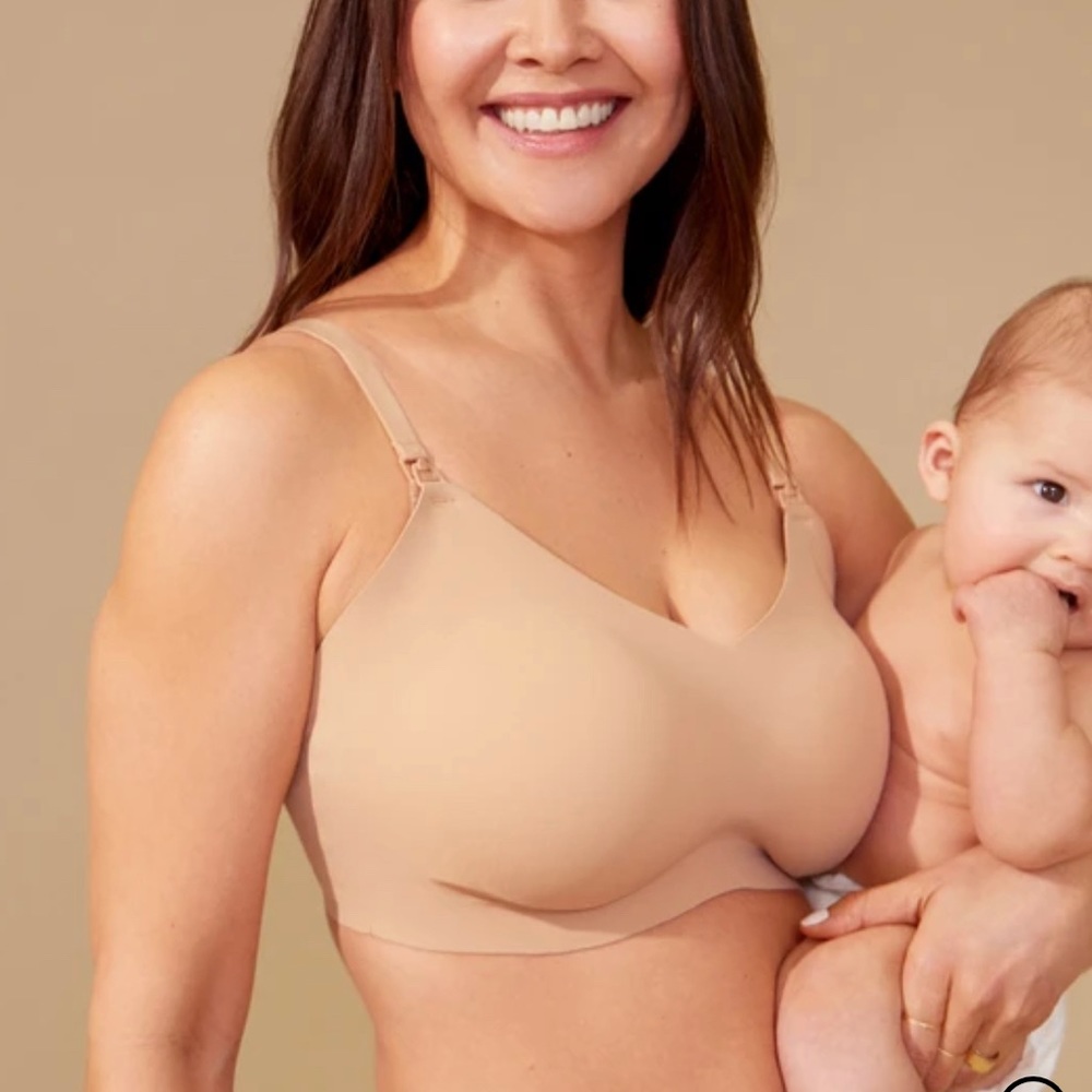 NEW Knix Leakproof Nursing Bra Beige 8